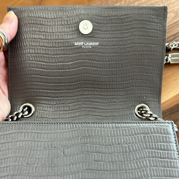 Saint Laurent Small Kat Croc
Embossed Crossbody - Picture 10 of 14